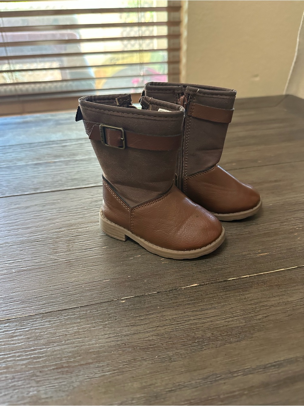 Sz 4 toddler Carters Brown Mid-Calf Boots